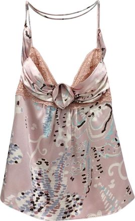Emanuel Ungaro Silk Rose Camisole Top Size S