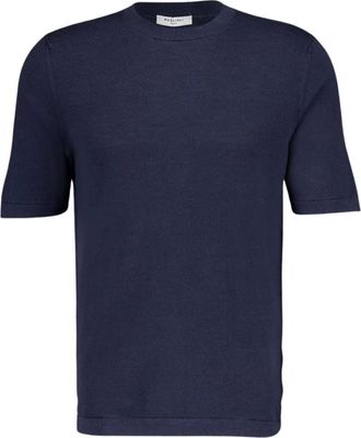 Boglioli Heren, Tops, Blauw, Maat: 2XL Katoen