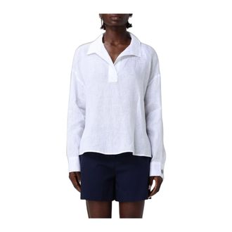 A|X Armani Exchange Blusa in Lino - - Blouses & Shirts - Donna - Bianco - L