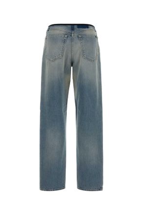 Prada Womens Denim Jeans Bleu Exterior: Cotton Pantaloni Trousers
