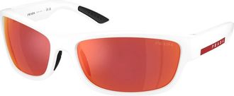 Prada PS C04S Zonnebril - Heren - Accessoires - Wit - Maat: 65 MM