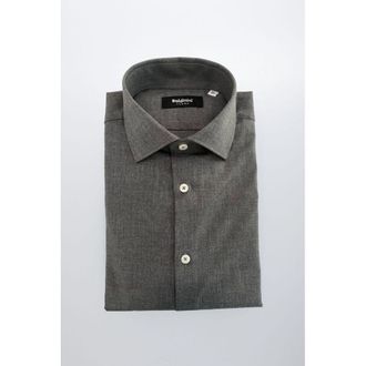 Baldinini Gray Cotton Mens Mens Shirt