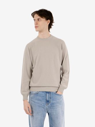 FILIPPO DE LAURENTIIS Maglione girocollo punto riso nebbia