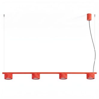 Sollux Lighting Ara&ntilde;a rojo aluminio alt. 208 cm
