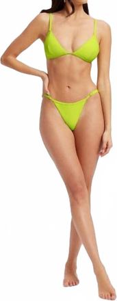 Good American Perfect Fit Bikini Bottom In Electric Lime