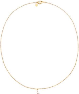 Petit Moments Call Me By Your Name Initial Pendant Necklace in Gold - L at Nordstrom