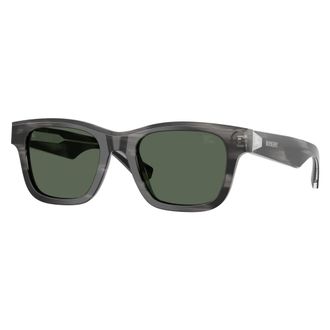 Burberry Be4504 Vierkante Zonnebril - Heren - Accessoires - Groen - Maat: 51 MM Polyamide