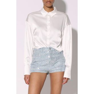 Walter Baker Montana Button-Up Shirt in Ivory at Nordstrom Rack, Size X-Small