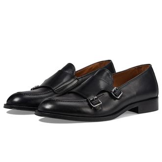 Bruno Magli Biagio BM4BIAA0 Dress Shoes Mens Black Monk Strap HTAT1204