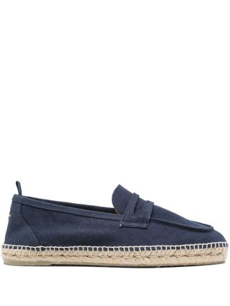 Castaner Nacho espadrilles - men - Jute/Canvas/Calf Leather/Rubber - 46 - Blue