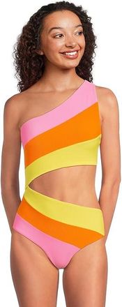 Beach Riot Joyce One-Piece Womens Swimsuits One Piece Soleil Color-Block : MD, Polyester/Spandex