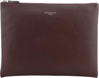 Pourchet Corso Clutch - Heren - Tassen - Rood - ONE Size - Leer - Tassen