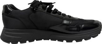Prada Pre-owned Mens Prax 01 Sneakers in Black Polyamide Nylon - Size UK 11