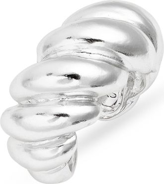Karine Sultan Twisted Rope Ring in Silver at Nordstrom