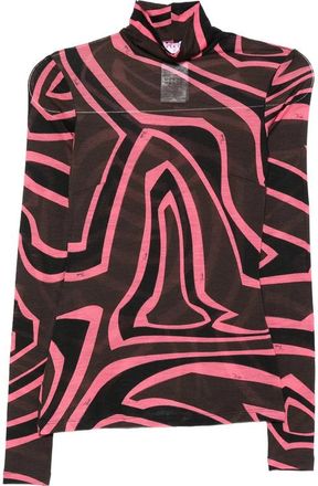 Pucci Iride-print High-neck Top