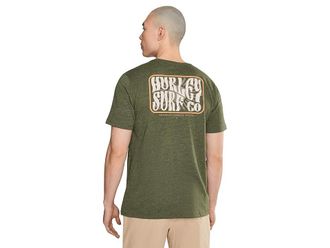 Hurley Skyline Slub Short Sleeve Mens T Shirt Charcoal Fern : 2XL, Cotton/Polyester