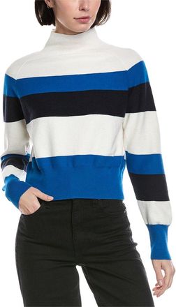 Brodie Mock Neck Cashmere-Blend Sweater