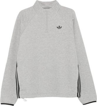 adidas Felpa Spacer Drill con mezza zip - Grigio