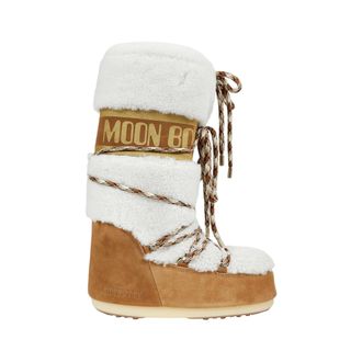 Moon Boot Icon Brown Shearling Boots
