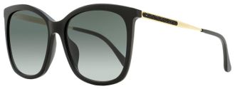 Jimmy Choo London Womens Butterfly Sunglasses Nerea /G 8079O Black/Gold 57mm