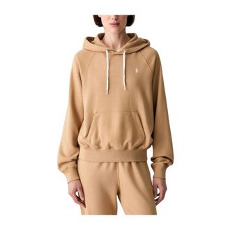 Polo Ralph Lauren Hoodie - Dames - Sweatshirts & Hoodies - Beige - Maat: M Katoen