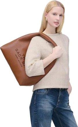 Marc Jacobs Womens Shoulder Bag Brown Cow Leather - Shoulder-Bags