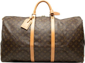 Louis Vuitton Brown Pvc Leather Boston Bag (Pre-Owned)