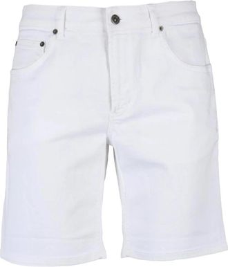 Dondup Casual Bermuda Shorts - Heren - Korte Broeken - Wit - W38 - Katoen - Korte Broeken