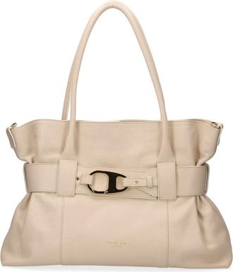 My Best Bags Firenze Lion Tote Bag - Dames - Shoppers - Wit - ONE Size - Leer - Tassen