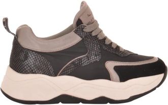 Voile Blanche Sneakers in su&egrave;de en technisch textiel Zwart -Club 01 - Dames - Sneakers - Veelkleurig - 36 EU - Su&egrave;de - Schoenen