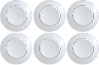 Trade Shop Trade Shop - Set 6 Sottopiatti Natalizi Colore Argento Addobbi Natalizio Decorazioni Natale