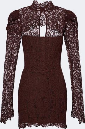 De La Vali Viresco lace cotton-blend corset dress