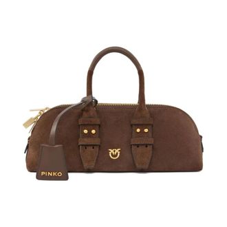 Pinko Bowling Bag - Dames - Handtassen - Bruin - ONE Size - Nylon - Tassen