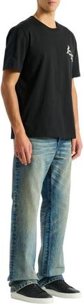 Balmain Embroidered Balmain Insect T-shirt in Black at Nordstrom, Size X-Large