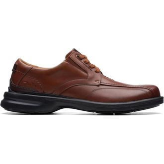 Clarks Gessler Lace 26171541 Mens D Dark Tan Leather Casual Shoes MEW499