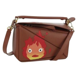 Loewe Pre-owned Handtas - Dames - Vintage Handtas - Bruin - ONE Size - Leer - Vintage
