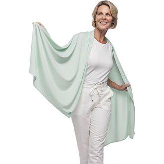 Coolibar Bhakti Sun Shawl, UPF 50+ Sun Protection in Misty Aqua at Nordstrom