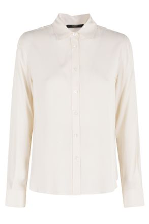 Seventy Cream Soft Shirt-Collar Mother-Of-Pearl Acetate-Blend Shirt