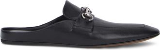 Gucci Schoenen, Heren, Zwart, 42 EU, Leer, Leren Mule