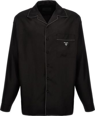 Prada Black silk shirt