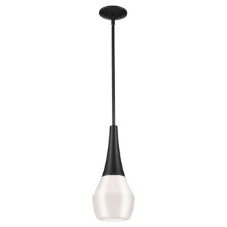 Netlighting Kichler Deela Slim Pendant Ceiling Light Contemporary Black 1x E27