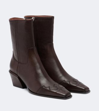 PARIS TEXAS Bettina leather ankle boots
