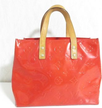 Louis Vuitton Red Color Handbag Tote Bag (Pre-Owned)