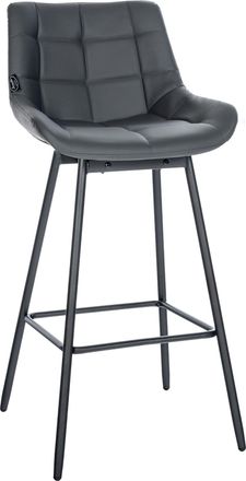Clp Taburete De Bar Weston Giratorio Gris Simil Cuero