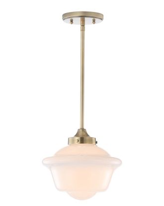 Jonathan Y Designs Jonathan Y Kurtz 9.5In Adjustable Drop Metal Glass Led Pendant