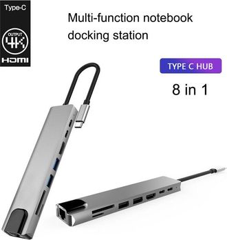 OEM Concentrador Usb Compacto, Estaci&oacute;n De Acoplamiento Usb-c 7 En 1, Que Ofrece Transferencia De Datos Ultrarr&aacute;pida Y Salida Hdmi 4k, Con Una Carcasa De 
