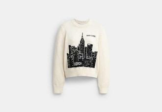 Coach Postcard Crewneck Sweater