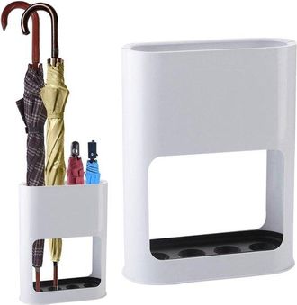 OEM Dailygoods - Soporte Para Paraguas De 4 Ranuras - Bandeja De Goteo Extra&iacute;ble