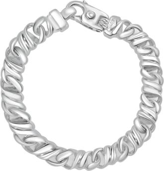 Pompeii3 Mens 14k Gold (49gram) or Platinum (80gram) 9.5mm Link Bracelet 8.5