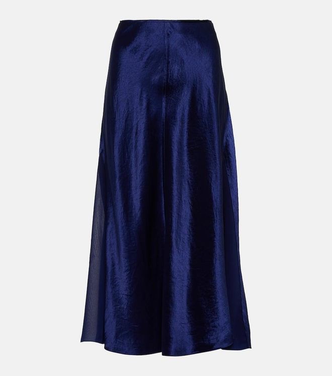 Satin slip skirt